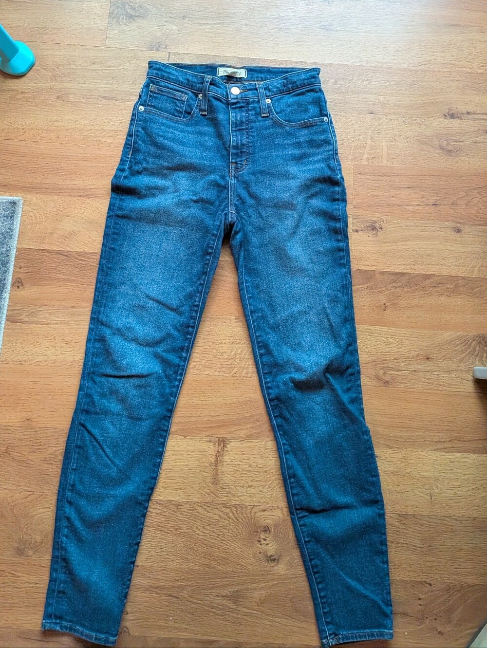 Madewell High-Rise Skinny Jeans — Deep Blue Wash